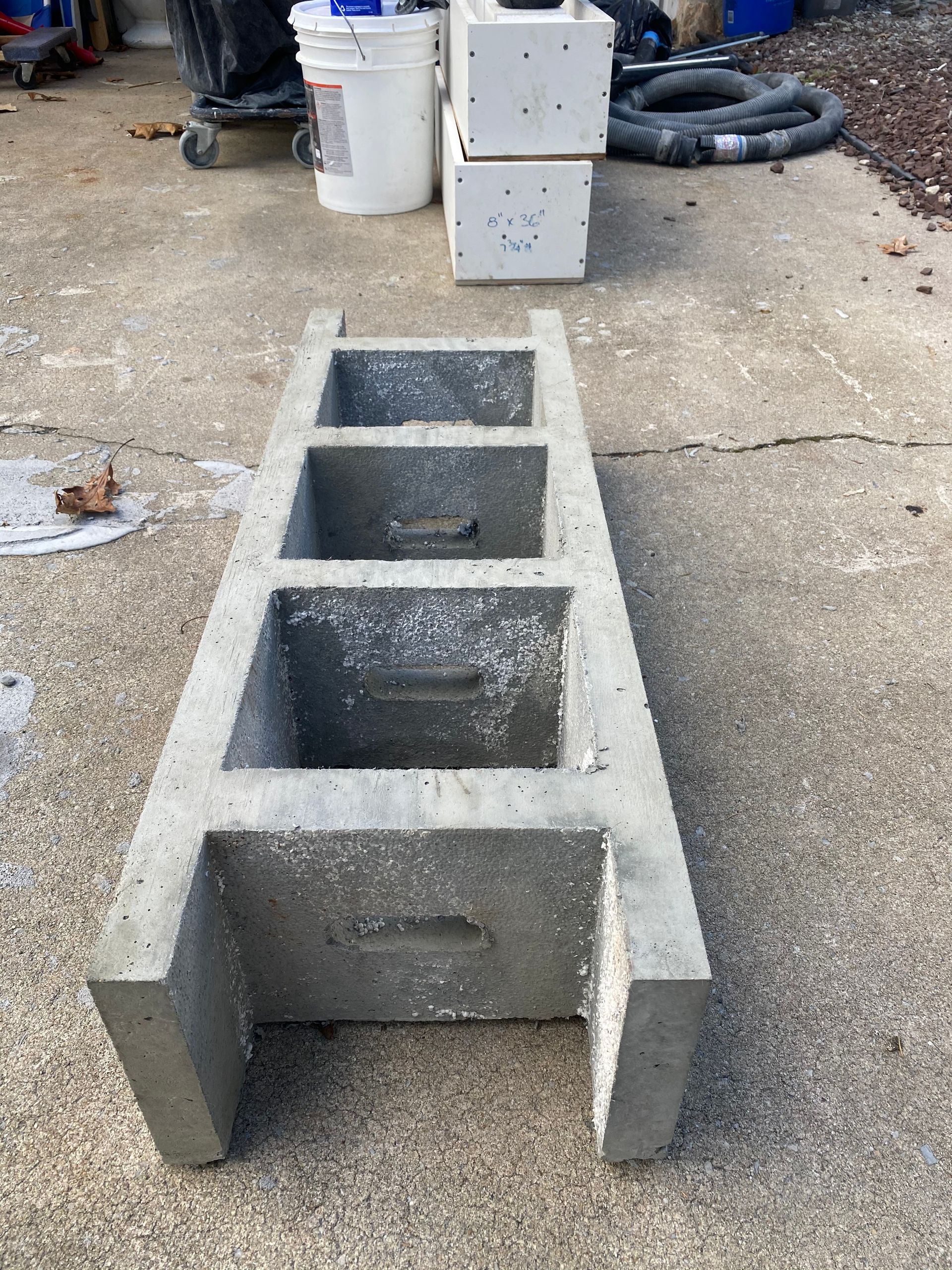 Large precast concrete panel positioned on a transport trailer
